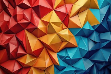 Fototapeta premium Geometric origami background