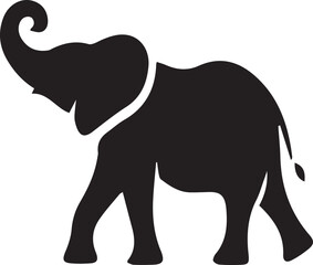 Fototapeta premium Elephant silhouette vector EPS 