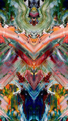 Fototapeta premium Abstract background wallpaper. Ethnic pattern. Mixtures of oil paint. Trendy hand painting canvas. Wall decor and Wall art prints Idea. 3D Texture. Art object