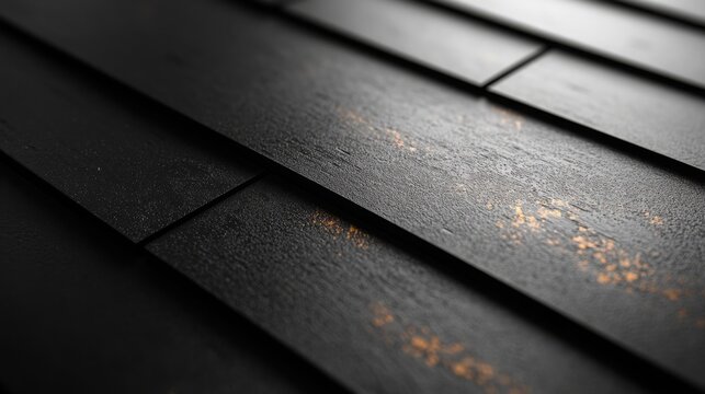 Textured Black Metallic Steel Sheet Ideal for Industrial Design Applications