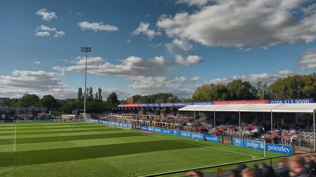 The Hayes Lane Stadium is home to Bromley FC in London, UK