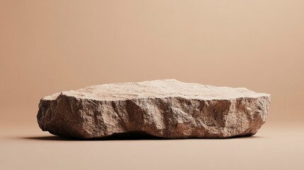 stone empty stage - display against minimalistic background. 