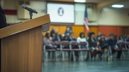 Fototapeta premium empty stage in the room