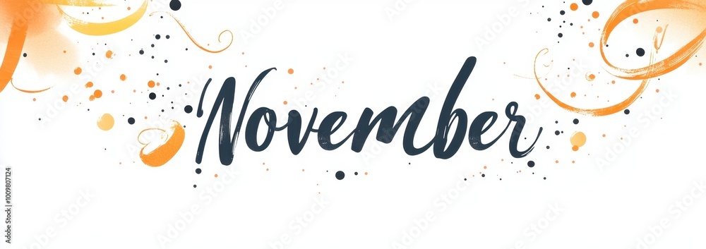 Poster hand-lettered word 