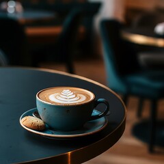 A Cup of Coffee on the Restaurant Table