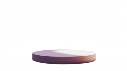 Minimalist Display Platform isolated on Transparent Background PNG