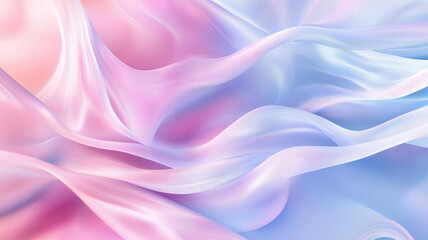 Flowing structure of smooth pastel-colored lines with soft textures and abstract fluid movement