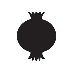 Pomegranate Fruit Silhouette