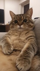 Gato siamés de ojos azules descansando en una silla de mimbre junto a una ventana. La luz natural resalta su pelaje y postura relajada