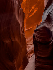  Flowing rock formation. Natural Beauty of the Lower Antelope Canyon in Page, Arizona