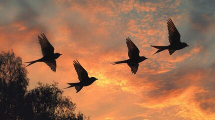 Swallows glide across the sky, their silhouettes enchanting. At Wild Birds Unlimited, find bird food and feeders to attract these lovely birds to your backyard. Enjoy natures beauty