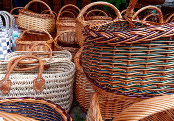 Basket sale at a large market