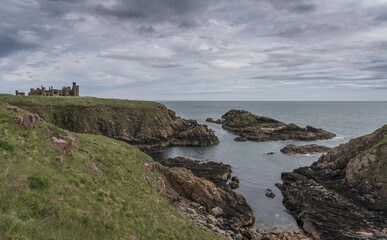Ruin of new Slains castle near Aberdeen.