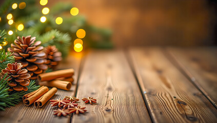 christmas decoration on table