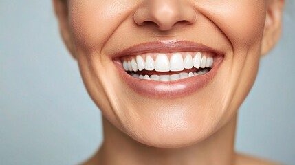 Fototapeta premium Senior Woman Smiling and Showcasing Her Veneers
