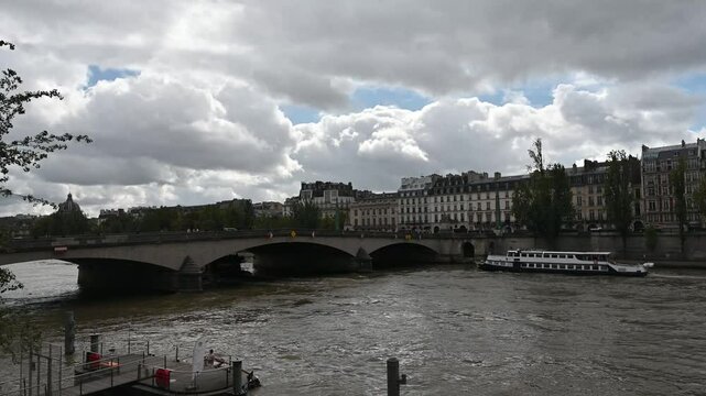 walk along the seine in paris