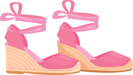 Pink summer shoes cartoon elegant sexy footwear