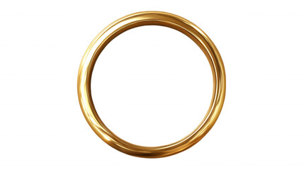 Golden Ring Isolated on Black Background isolated on Transparent Background PNG