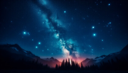 Fototapeta premium starry night sky