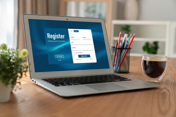 Online registration form for modish form filling on the internet website
