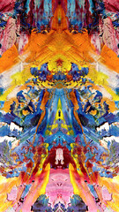 Abstract background wallpaper. Ethnic pattern. Mixtures of oil paint. Trendy hand painting canvas. Wall decor and Wall art prints Idea. 3D Texture. Art object