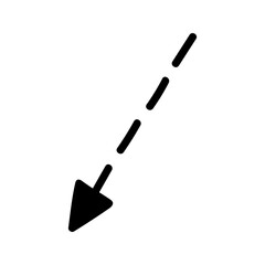 Doodle arrow Illustration. Hand drawn element for navigation and presentations.