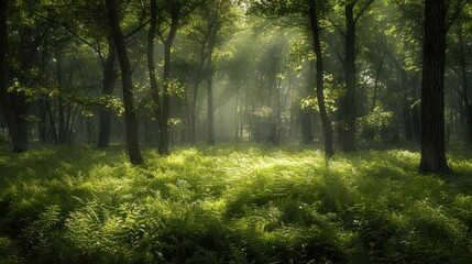 Forest conservation with dynamic scenes, natural and vibrant, Nature, Soft greens, Photograph, Wildlife protection