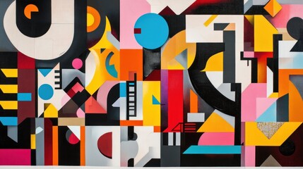 Obraz premium Abstract Geometric Composition