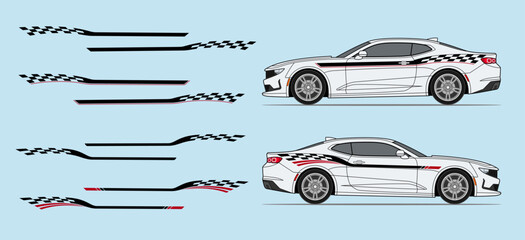 American classic muscle car side door fender sport stripe design. Auto vinyl decal template. 
Suitable for print or cut (Silhouette, cricut cameo etc.)
Scaling without loss of quality,