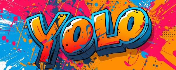 Obraz premium Energetic pop art background with 
