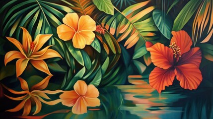Tropical Paradise Painting