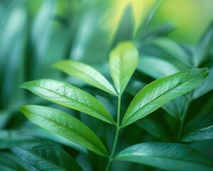 Obraz premium Urban nature photography with dynamic scenes, vibrant and serene, Urban, Soft greens, Photograph, City oasis