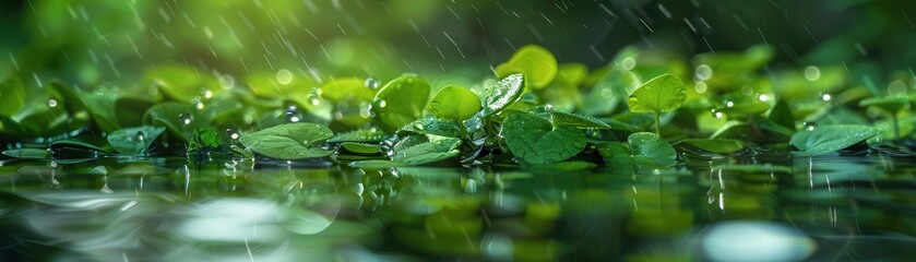 Urban wildlife conservation efforts with dynamic scenes, natural and vibrant, Urban, Soft greens, Photograph, Wildlife protection