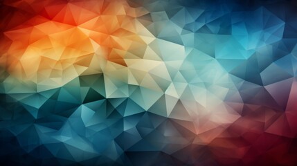 Obraz premium colorful Tones Geometric Triangles Grainy Texture. background with Subtle Gradients and Muted Colors 