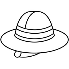 hat cap isolated on white background