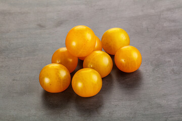 Ripe tasty yellow cherry tomato