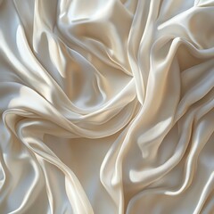Fototapeta premium Ivory satin fabric texture background
