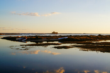 Sunset Serenity at Praia do Fuseta Ria, Algarve, Portugal