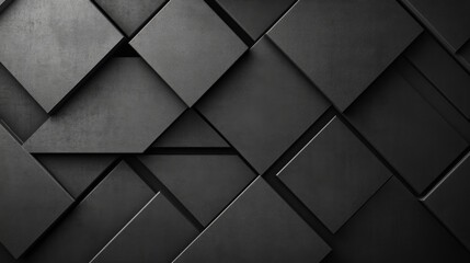 Abstract black geometric triangles.  This background showcases subtle gradients and muted colors