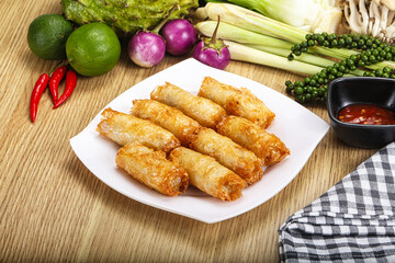 Vietnamese cuisine fried spring roll