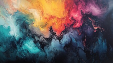 Abstract Colorful Swirls