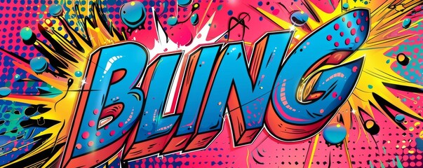 Obraz premium Energetic pop art background with 