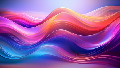 幻想的なエネルギーが空間を満たすかのような、未来的で神秘的な抽象アート