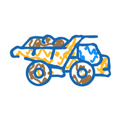 Fototapeta premium crane hook construction vehicle doodle icon sketch vector. crane hook construction vehicle sign. isolated symbol illustration