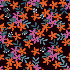 Abstract elegance pattern with floral background.
