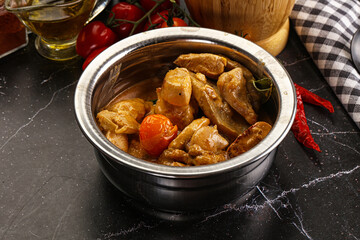 Thai Tom yum soup with chicken