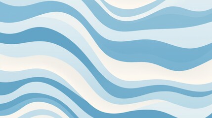 Light blue and cream background with wavy lines seamless pattern