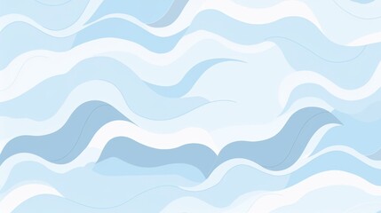 Light blue and cream background with wavy lines seamless pattern