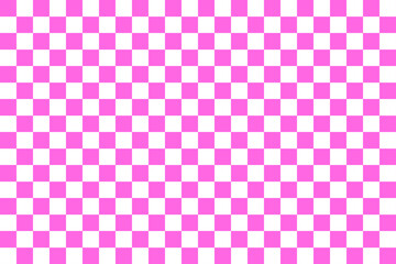 Checkered chess with pink white seamless pattern and background