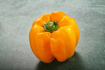 Orange ripe Bulgarian bell pepper